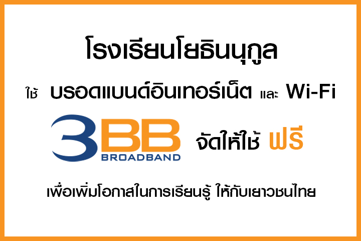 <p>3BB จังหวัดนครราชสีมา ส่งมอบอินเทอร์เน็ตในโครงการ "บรอดแบนด์อินเทอร์เน็ต เพื่อการศึกษาฟรี"</p>