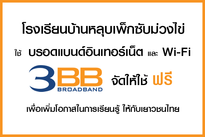 <p>3BB จังหวัดชัยภูมิ ส่งมอบอินเทอร์เน็ตในโครงการ "บรอดแบนด์อินเทอร์เน็ต เพื่อการศึกษาฟรี"</p>