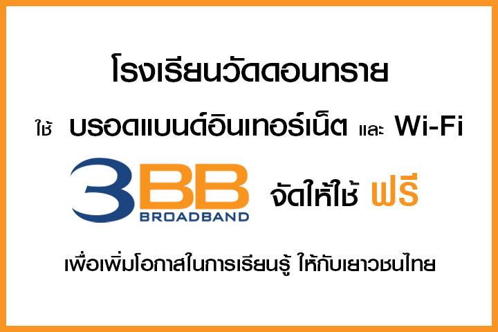 <p>3BB ภาคตะวันตก จ.เพชรบุรี โดย คุณพูลศักดิ์ รอดจากทุกข์ ผู้จัดการเขตหัวหิน และพนักงาน ได้เข้ามอบ internet</p>