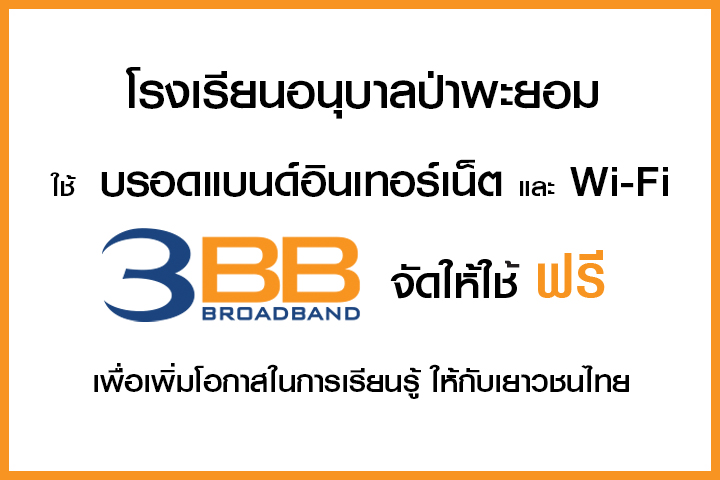 <p>3BB จังหวัดพัทลุง ได้ส่งมอบอินเทอร์เน็ตโรงเรียนในโครงการ &ldquo;บรอดแบนด์อินเทอร์เน็ต</p>