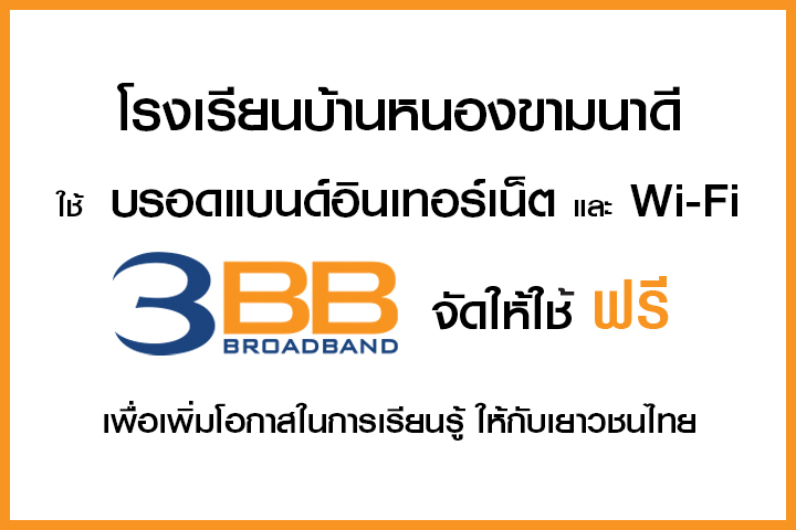 <p>3BB จังหวัดนครราชสีมา ส่งมอบอินเทอร์เน็ตในโครงการ "บรอดแบนด์อินเทอร์เน็ต เพื่อการศึกษาฟรี"</p>