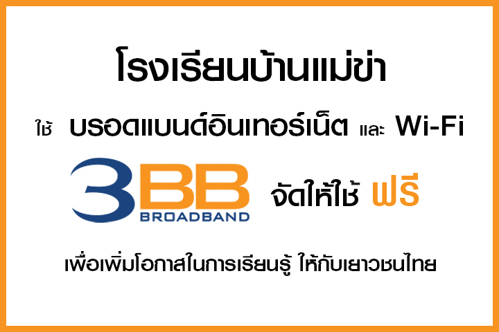 <p>3BB จังหวัดเชียงใหม่ &nbsp;ส่งมอบอินเทอร์เน็ตโรงเรียนในโครงการ &ldquo;บรอดแบนด์อินเทอร์เน็ต เพื่อการศึกษาฟรี"</p>