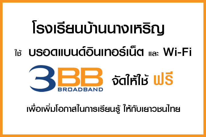 <p>3BB จังหวัดนครราชสีมา ส่งมอบอินเทอร์เน็ตในโครงการ "บรอดแบนด์อินเทอร์เน็ต เพื่อการศึกษาฟรี"</p>