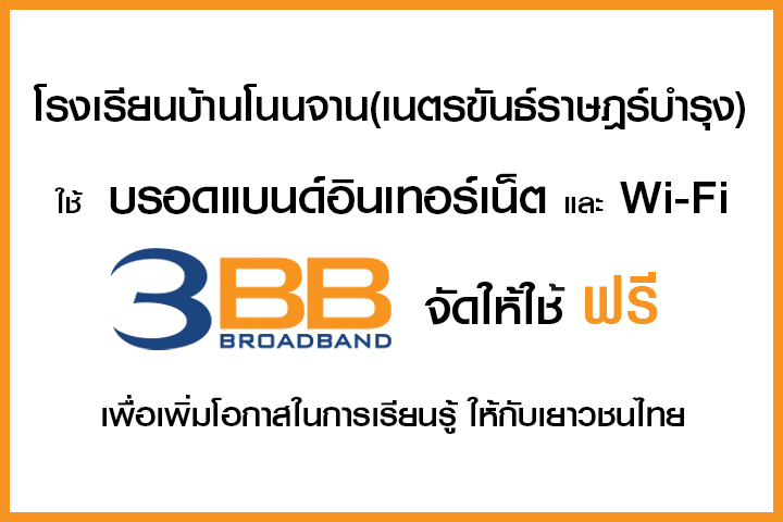 <p>3BB จังหวัดชัยภูมิ ส่งมอบอินเทอร์เน็ตในโครงการ "บรอดแบนด์อินเทอร์เน็ต เพื่อการศึกษาฟรี"</p>