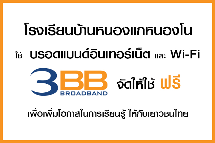 <p>3BB จังหวัดชัยภูมิ ส่งมอบอินเทอร์เน็ตในโครงการ "บรอดแบนด์อินเทอร์เน็ต เพื่อการศึกษาฟรี"</p>