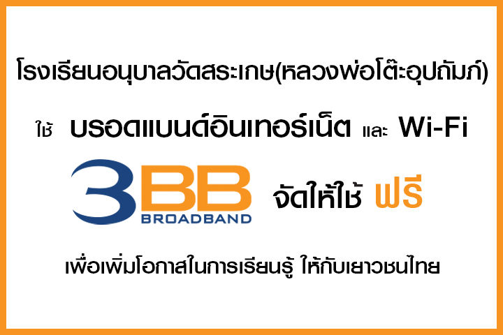 <p>3BB&nbsp;จังหวัดอ่างทอง ส่งมอบอินเทอร์เน็ตในโครงการ&nbsp;&ldquo;บรอดแบนด์อินเทอร์เน็ต เพื่อการศึกษาฟรี"</p>