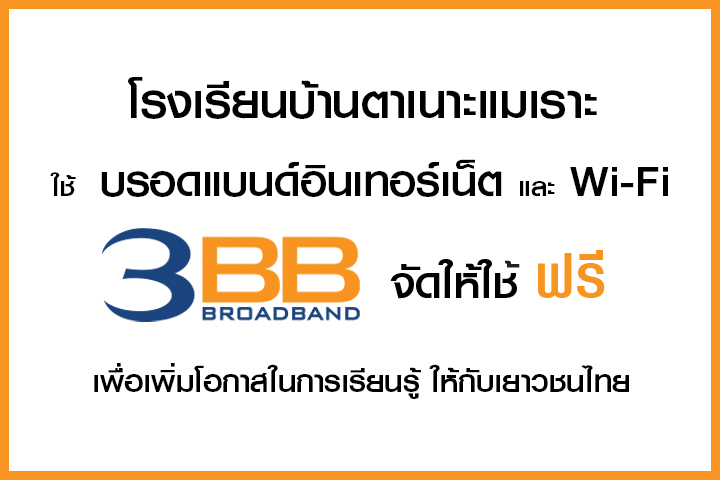 <p>3BB&nbsp;จังหวัดยะลา &nbsp;ส่งมอบอินเทอร์เน็ตในโครงการ&nbsp;&ldquo;บรอดแบนด์อินเทอร์เน็ต เพื่อการศึกษาฟรี"</p>