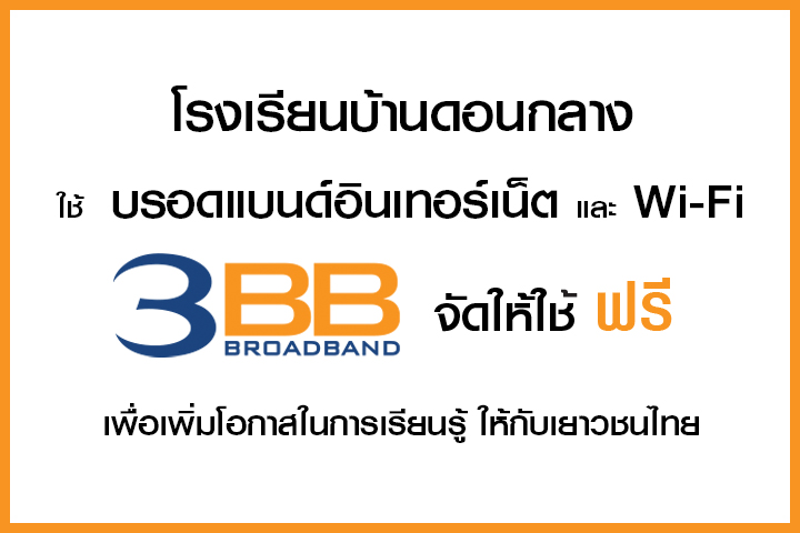 <p>บริษัท ทริปเปิลที บรอดแบนด์ จำกัด (มหาชน) จังหวัดประจวบคีรีขันธ์ เข้ามอบอินเทอร์เน็ตให้กับโรงเรียน</p>