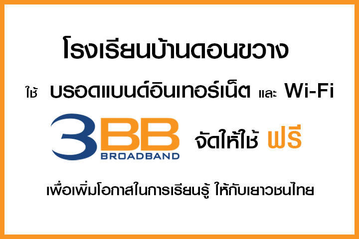 <p>3BB จังหวัดนครราชสีมา ได้ส่งมอบอินเทอร์เน็ตโรงเรียนในโครงการ &ldquo;บรอดแบนด์อินเทอร์เน็ต เพื่อการศึกษาฟรี"</p>