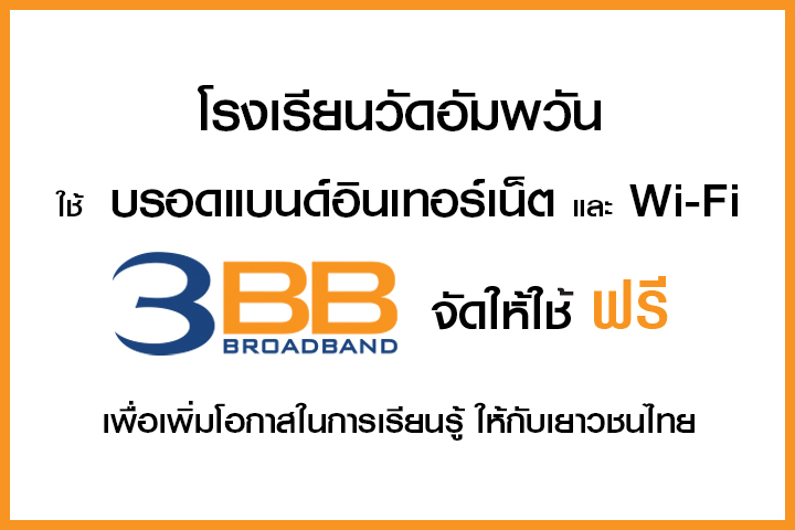 <p>3BB จังหวัดราชบุรี ได้ส่งมอบอินเทอร์เน็ตโรงเรียนในโครงการ &ldquo;บรอดแบนด์อินเทอร์เน็ต เพื่อการศึกษาฟรี"</p>