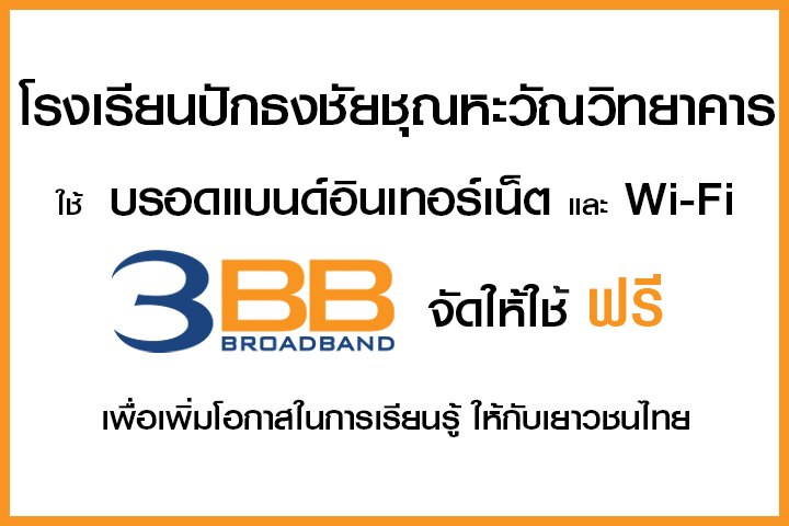 <p>3BB&nbsp;จังหวัดนครราชสีมา ส่งมอบอินเทอร์เน็ตในโครงการ&nbsp;&ldquo;บรอดแบนด์อินเทอร์เน็ต เพื่อการศึกษาฟรี"</p>