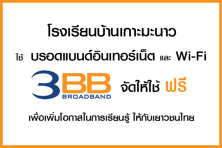 <p>3BB จังหวัดชัยภูมิ ส่งมอบอินเทอร์เน็ตในโครงการ "บรอดแบนด์อินเทอร์เน็ต เพื่อการศึกษาฟรี"</p>