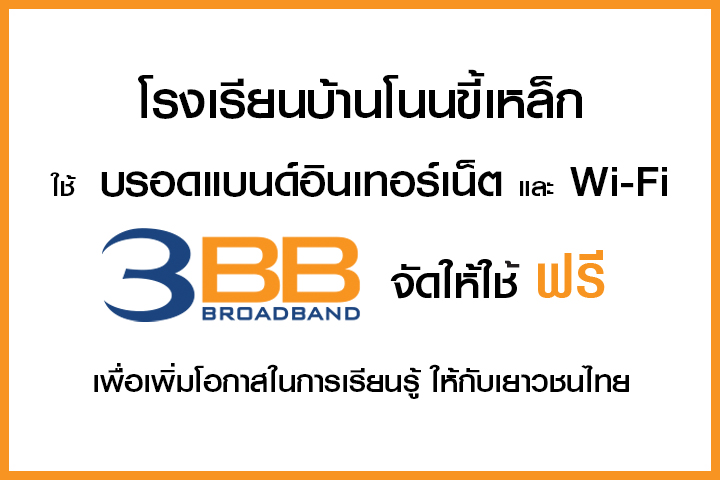 <p>3BB จังหวัดบุรีรัมย์ ส่งมอบอินเทอร์เน็ตในโครงการ "บรอดแบนด์อินเทอร์เน็ต เพื่อการศึกษาฟรี"</p>