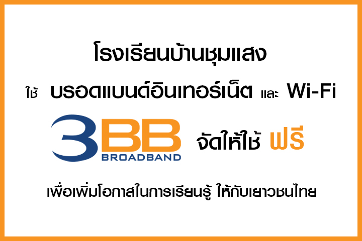 <p>3BB จังหวัดบุรีรัมย์ ส่งมอบอินเทอร์เน็ตในโครงการ "บรอดแบนด์อินเทอร์เน็ต เพื่อการศึกษาฟรี"</p>