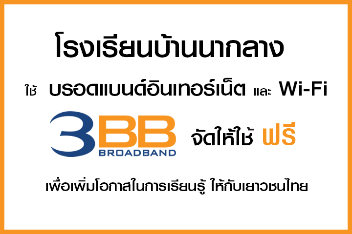 <p>3BB&nbsp;จังหวัดหนองบัวลำภู ส่งมอบอินเทอร์เน็ตในโครงการ&nbsp;&ldquo;บรอดแบนด์อินเทอร์เน็ต เพื่อการศึกษาฟรี"&nbsp;</p>