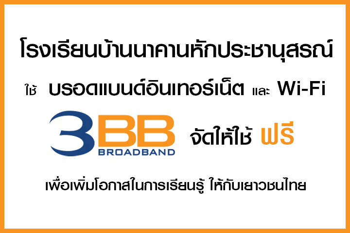 <p>3BB จังหวัดชัยภูมิ ส่งมอบอินเทอร์เน็ตในโครงการ "บรอดแบนด์อินเทอร์เน็ต เพื่อการศึกษาฟรี"</p>