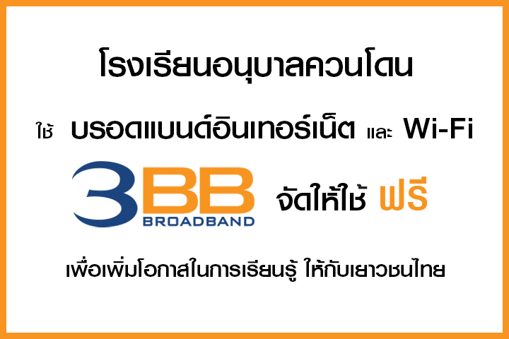 <p>3BB จังหวัดสตูล ได้ส่งมอบอินเทอร์เน็ตโรงเรียนในโครงการ &ldquo;บรอดแบนด์อินเทอร์เน็ต</p>