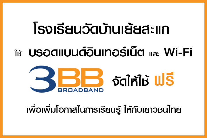 <p>3BB จังหวัดบุรีรัมย์ ส่งมอบอินเทอร์เน็ตในโครงการ "บรอดแบนด์อินเทอร์เน็ต เพื่อการศึกษาฟรี"</p>