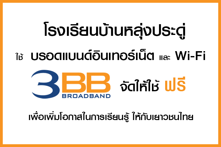 <p>3BB จังหวัดนครราชสีมา ส่งมอบอินเทอร์เน็ตในโครงการ "บรอดแบนด์อินเทอร์เน็ต เพื่อการศึกษาฟรี"</p>