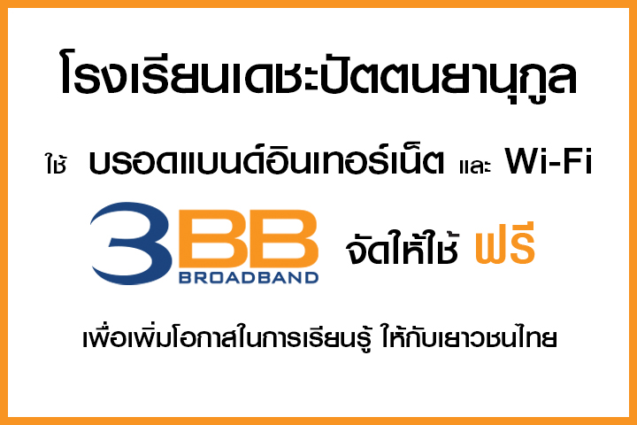 <p>3BB จังหวัดปัตตานี&nbsp;ส่งมอบอินเทอร์เน็ตความเร็วสูง และ WiFi ในโครงการ &ldquo;บรอดแบนด์อินเทอร์เน็ต เพื่อการศึกษาฟรี&rdquo;&nbsp;</p>