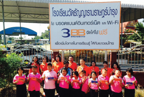 <p>3BB จังหวัดสมุทรสาคร ส่งมอบอินเทอร์เน็ตความเร็วสูง และ WiFi ในโครงการ บรอดแบนด์อินเทอร์เน็ต เพื่อการศึกษาฟรี</p>