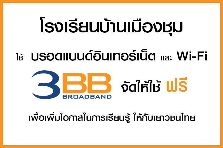 <p>3BB จังหวัดเชียงราย ส่งมอบอินเทอร์เน็ตโรงเรียนในโครงการ &ldquo;บรอดแบนด์อินเทอร์เน็ต เพื่อการศึกษาฟรี"</p>