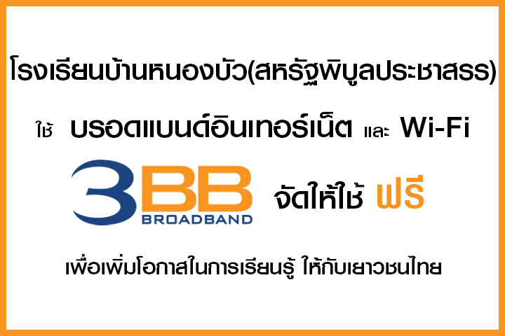 <p>3BB จังหวัดนครราชสีมา ส่งมอบอินเทอร์เน็ตในโครงการ "บรอดแบนด์อินเทอร์เน็ต เพื่อการศึกษาฟรี"</p>