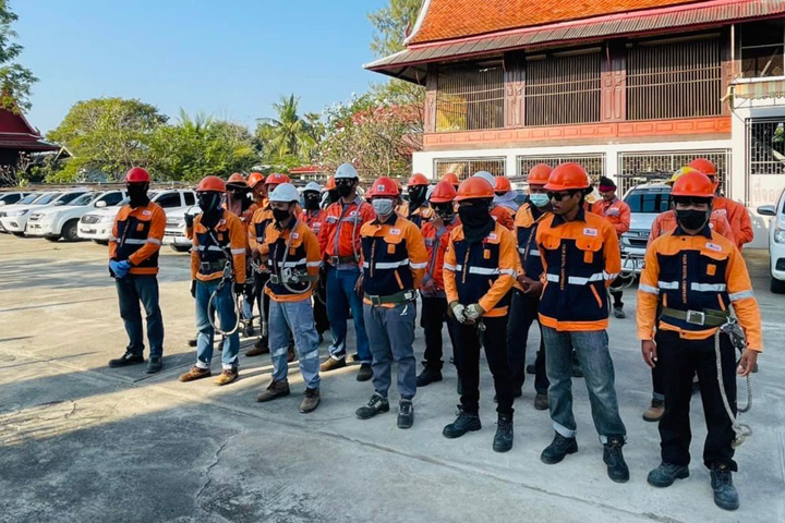 3BB จังหวัดเพชรบุรี  จัดกิจกรรม 3BB SAFETY DAY จัดระเบียบสายสื่อสารบนเสาไฟฟ้า