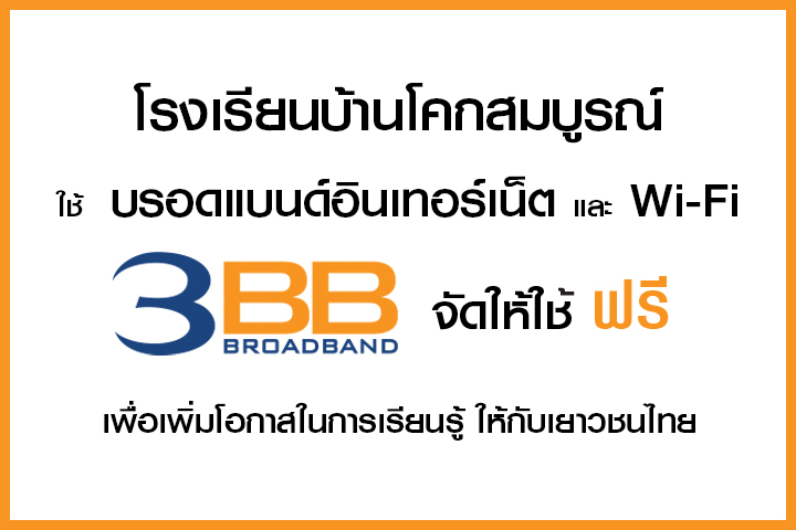 <p>3BB จังหวัดบุรีรัมย์ ส่งมอบอินเทอร์เน็ตในโครงการ "บรอดแบนด์อินเทอร์เน็ต เพื่อการศึกษาฟรี"</p>