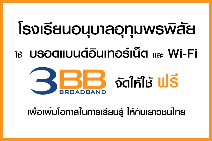 <p>3BB จังหวัดศรีสะเกษ ได้ส่งมอบอินเทอร์เน็ตโรงเรียนในโครงการ &ldquo;บรอดแบนด์อินเทอร์เน็ต เพื่อการศึกษาฟรี"</p>