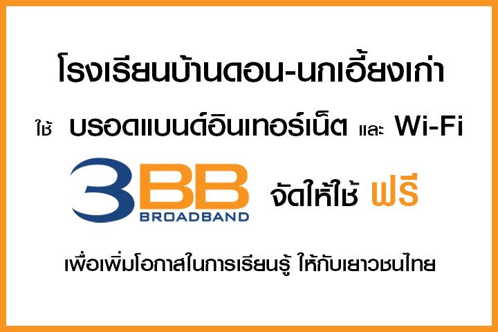 <p>3BB จังหวัดชัยภูมิ ส่งมอบอินเทอร์เน็ตในโครงการ "บรอดแบนด์อินเทอร์เน็ต เพื่อการศึกษาฟรี"</p>