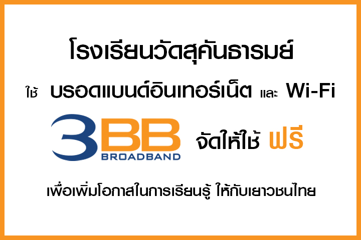 <p>3BB จังหวัดบุรีรัมย์ ส่งมอบอินเทอร์เน็ตในโครงการ "บรอดแบนด์อินเทอร์เน็ต เพื่อการศึกษาฟรี"</p>