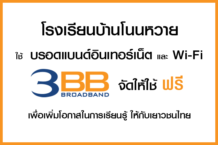 <p>3BB จังหวัดนครราชสีมา ส่งมอบอินเทอร์เน็ตในโครงการ "บรอดแบนด์อินเทอร์เน็ต เพื่อการศึกษาฟรี"</p>