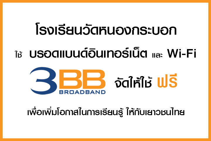 <p>3BB&nbsp;จังหวัดระยอง ส่งมอบอินเทอร์เน็ตในโครงการ&nbsp;&ldquo;บรอดแบนด์อินเทอร์เน็ต เพื่อการศึกษาฟรี"</p>