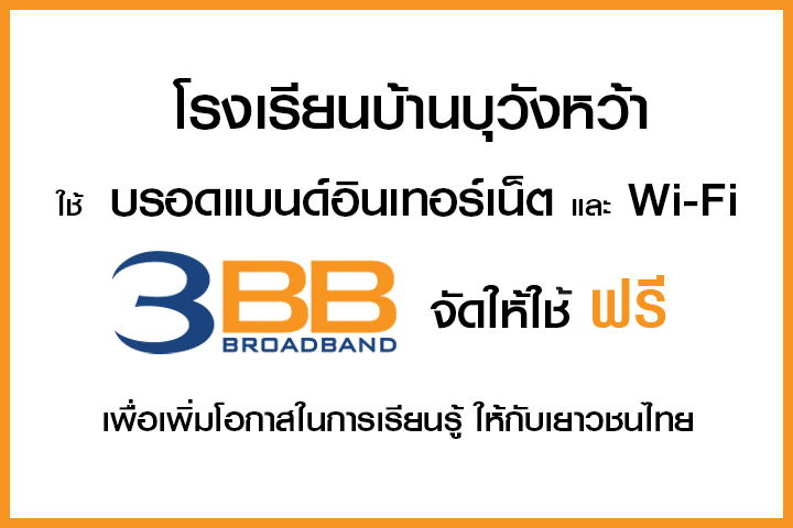 <p>3BB จังหวัดนครราชสีมา ส่งมอบอินเทอร์เน็ตในโครงการ "บรอดแบนด์อินเทอร์เน็ต เพื่อการศึกษาฟรี"</p>