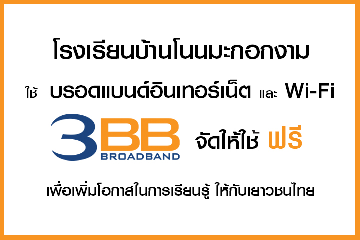 <p>3BB จังหวัดชัยภูมิ ส่งมอบอินเทอร์เน็ตในโครงการ "บรอดแบนด์อินเทอร์เน็ต เพื่อการศึกษาฟรี"</p>