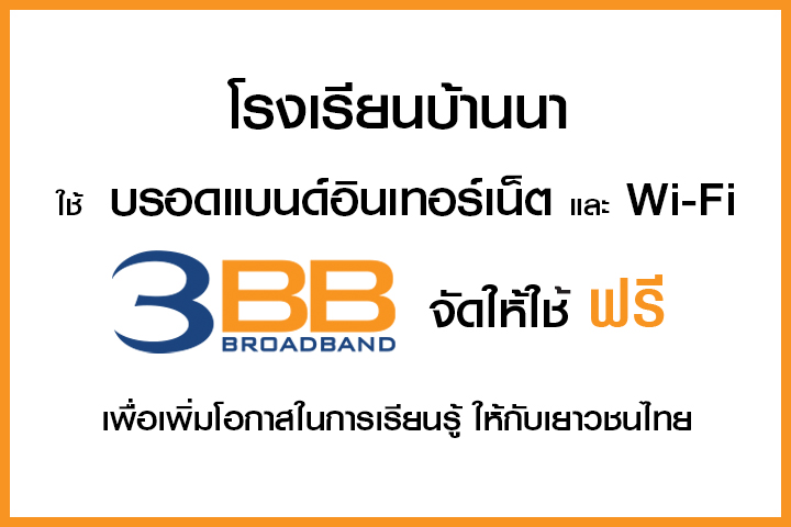 <p>3BB จังหวัดนครราชสีมา ส่งมอบอินเทอร์เน็ตในโครงการ "บรอดแบนด์อินเทอร์เน็ต เพื่อการศึกษาฟรี"</p>